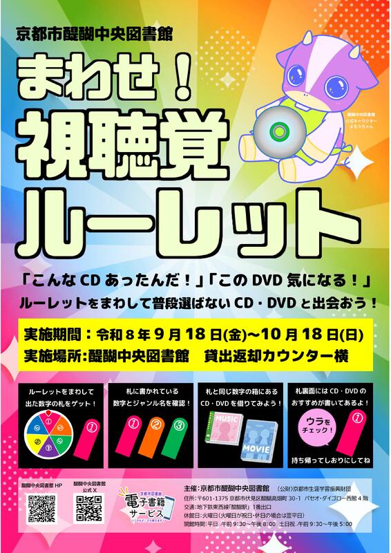 まわせ！視聴覚ルーレット　ポスター
