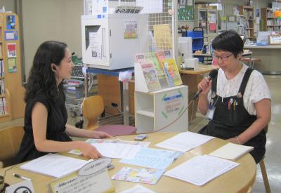 インタビューの様子