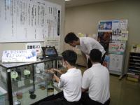 ガラスケース展示の様子