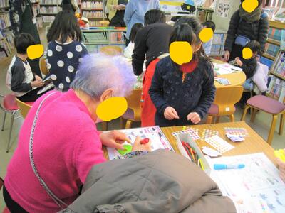 おりがみ教室の様子