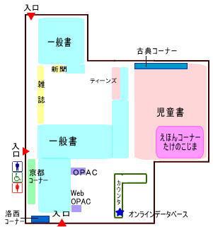 洛西図書館_フロアマップ