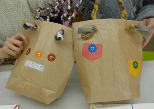 完成したブックバッグの写真