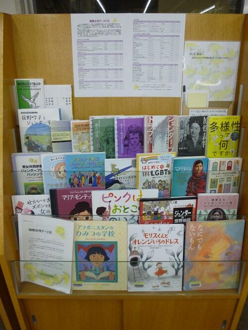 「国際女性デー」(正面入り口横)