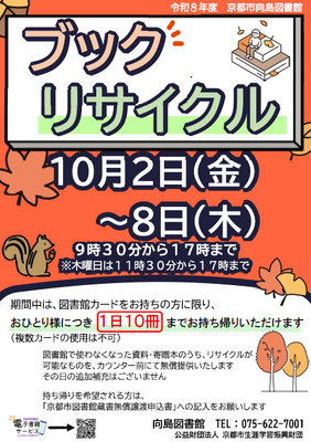 ブックリサイクルのポスター