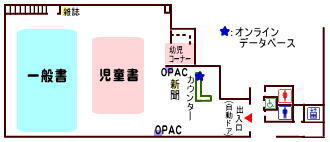 醍醐図書館フロアマップ